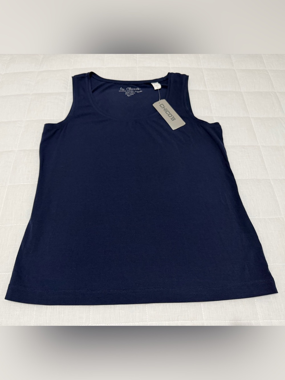 Chico's Classic Navy Scoop Neck Tank